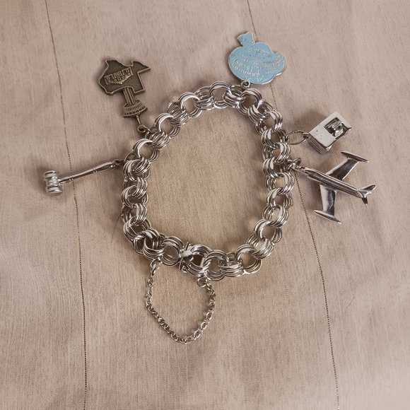 Sterling Silver Charm Bracelet - Picture 1 of 12
